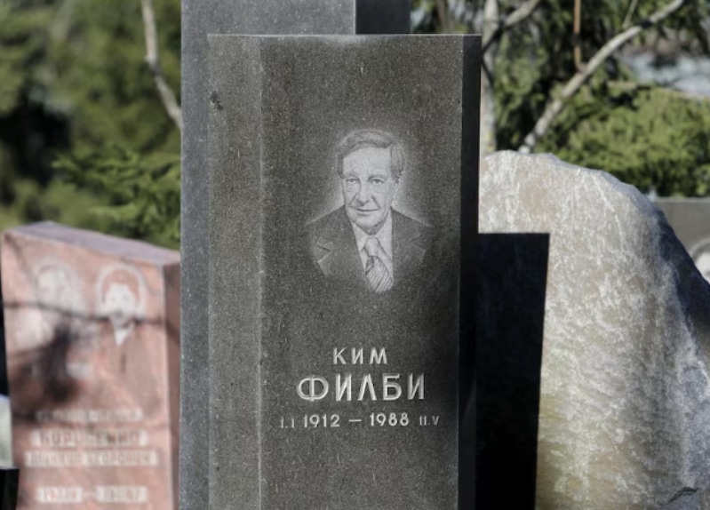 The gravestone of Kim Philby in Moscow (Reuters) 